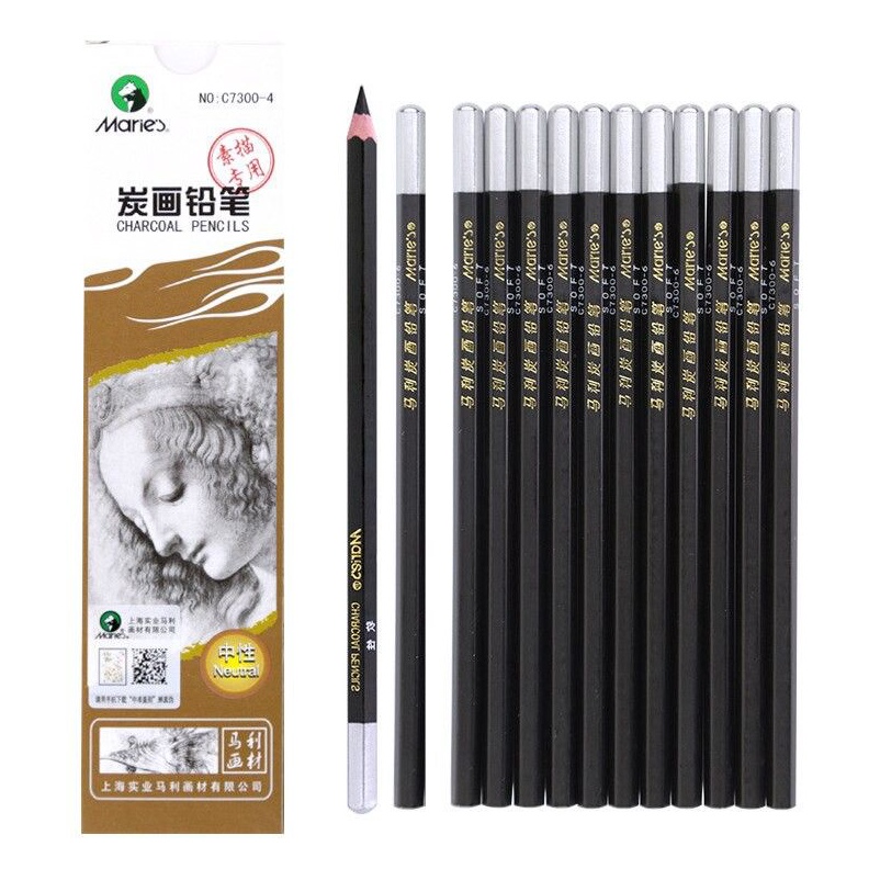

Promo End Year Maries Charcoal Pencil C73 Sketch Pensil Arang Satuan