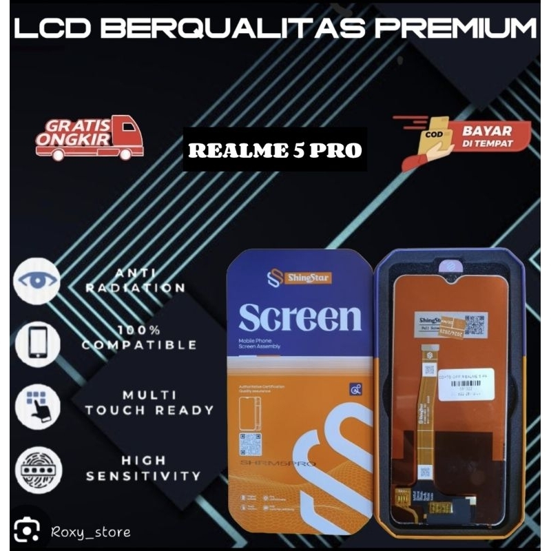 Lcd original shinestar realme 5 pro