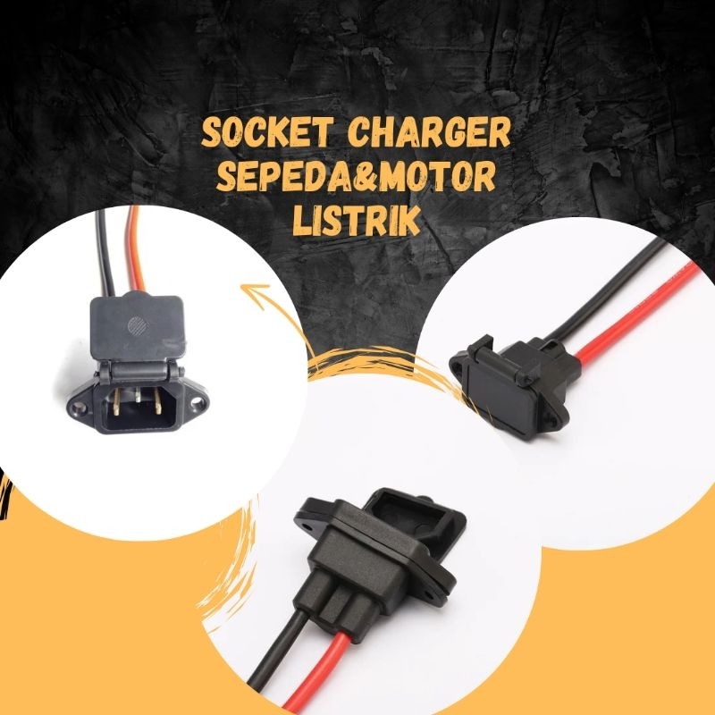 Socket charger speda listrik motor listrik mobil listrik