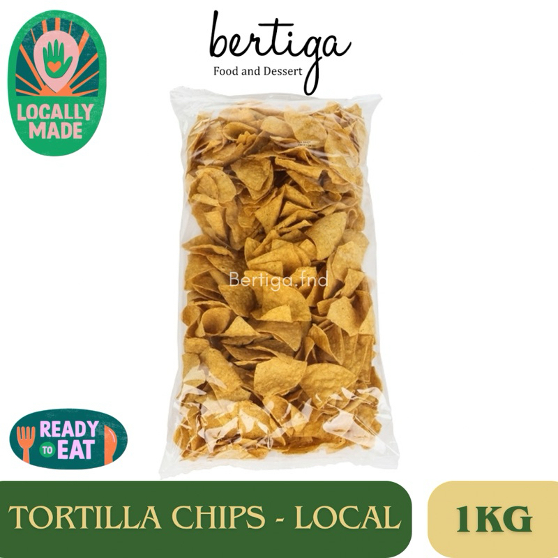 

FRIED Yellow Corn Tortilla Chips Original / Keripik Mexico / KeripikTortila Jagung / Chips jagung segitiga Kiloan / Keripik Jagung (Nachos) PLAIN - 1kg