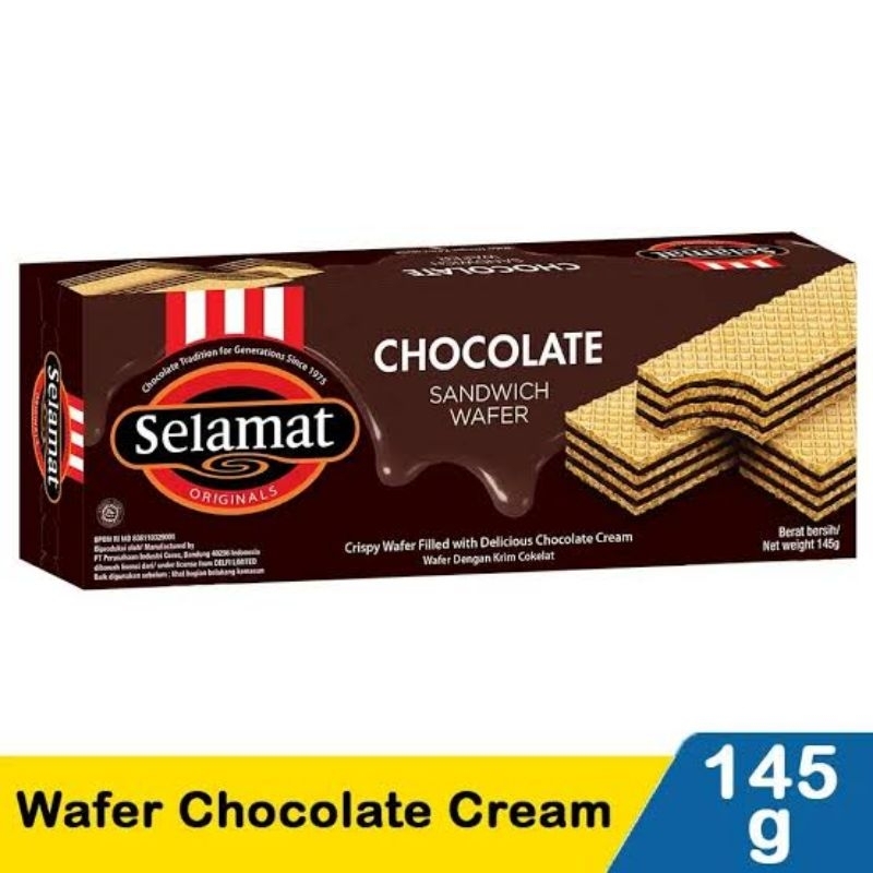 

Selamat Wafer Chocolate Cream Box 145 gr