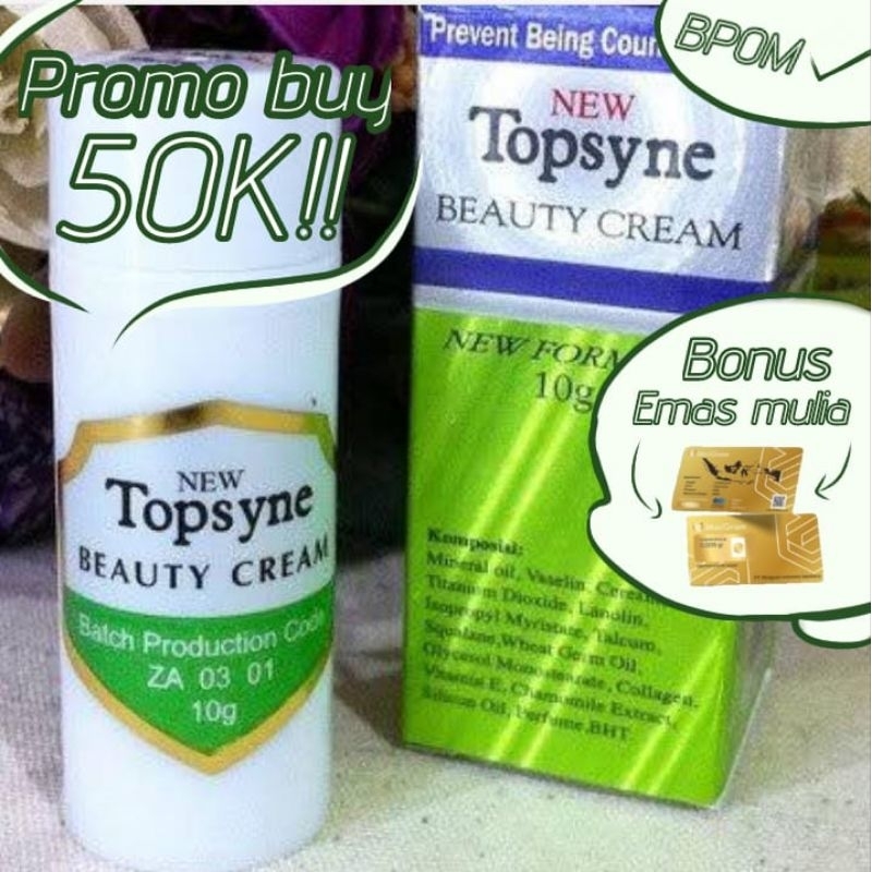 NEW TOPSYNE beauty cream 10gr stik foundation NTS-3 BPOM