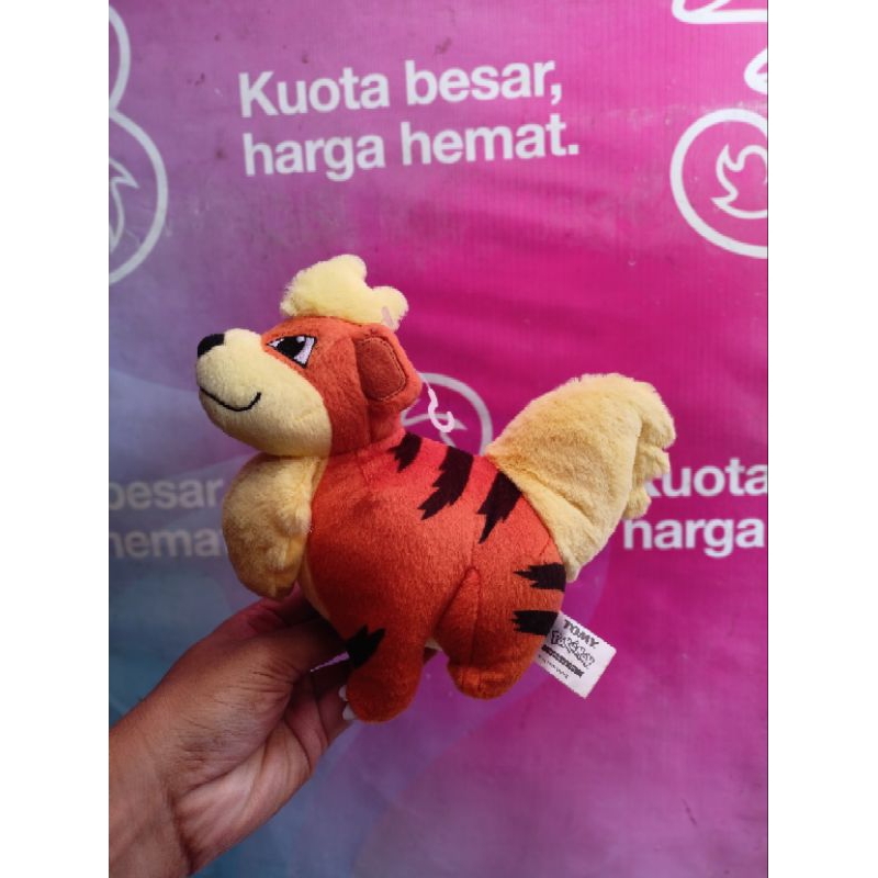 boneka pokemon growlithe tomy