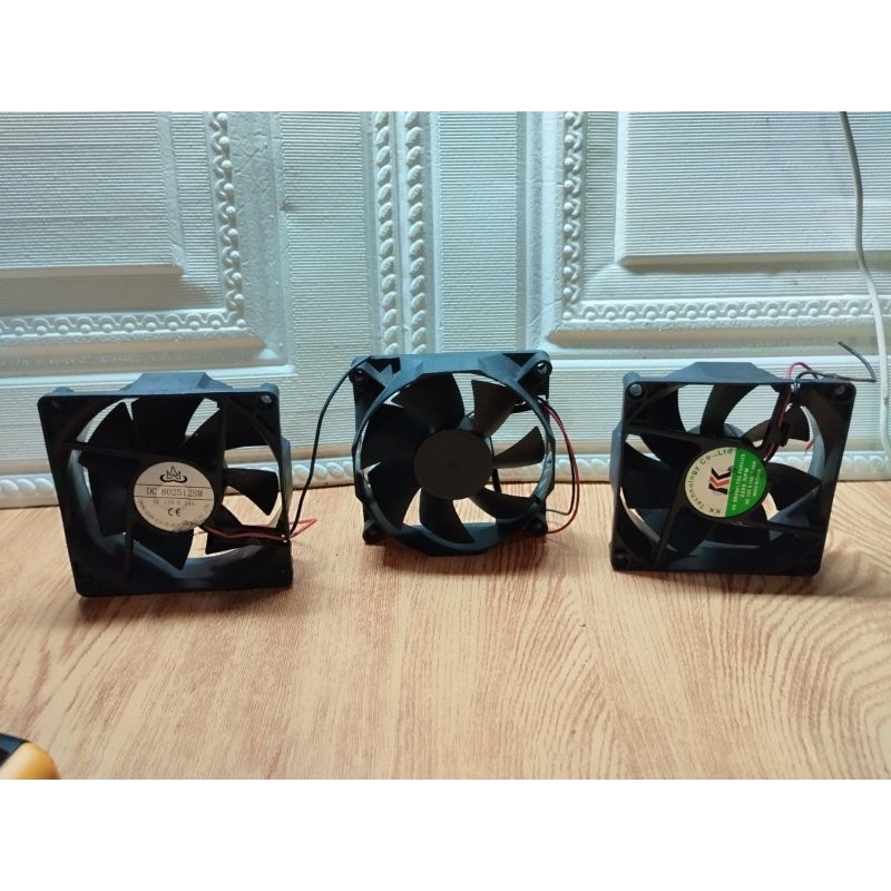 kipas 8x8 12V DC 0.24a kipas kesing, copotan