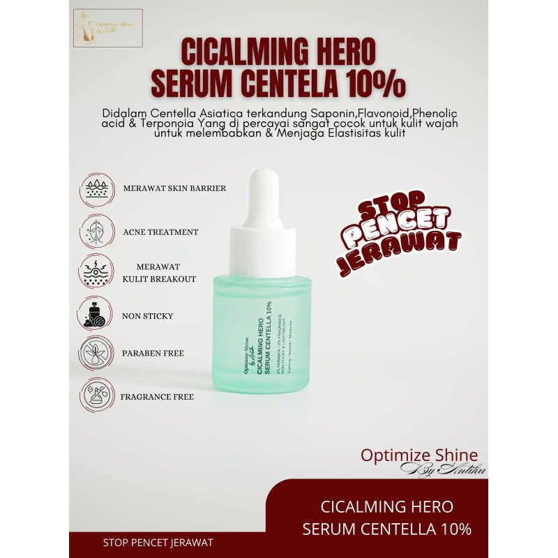 [OPTIMIZE SHINE] Cicalming Hero Serum Centella  10% Acne treatment calming & moisturize