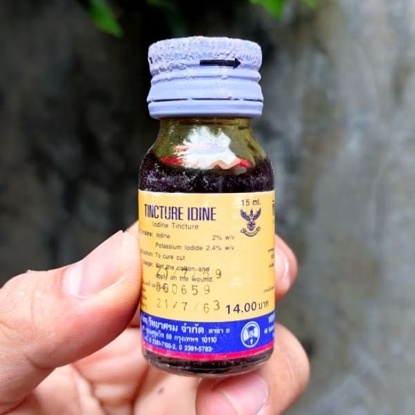Obat Flek Merah Kaki Ayam Tedun Rambat Gejala Turun Urat Iodine Tincture Idine Obat Ayam Turun Urat 