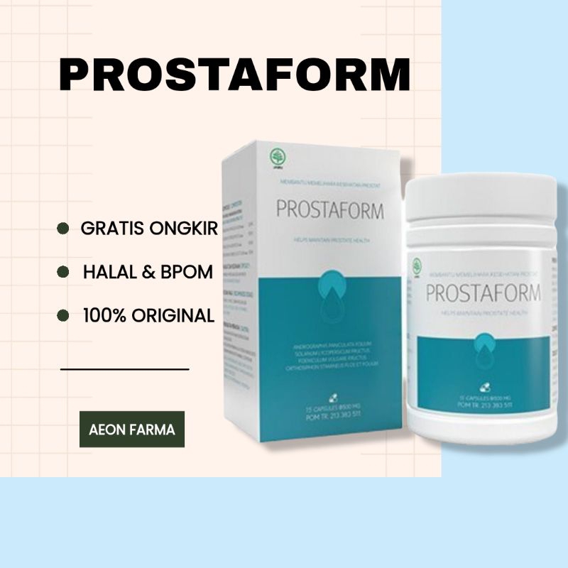 PROSTAFORM obat herbal membantu memelihara kesehatan prostat dan fungsi urin PROSTAFORM