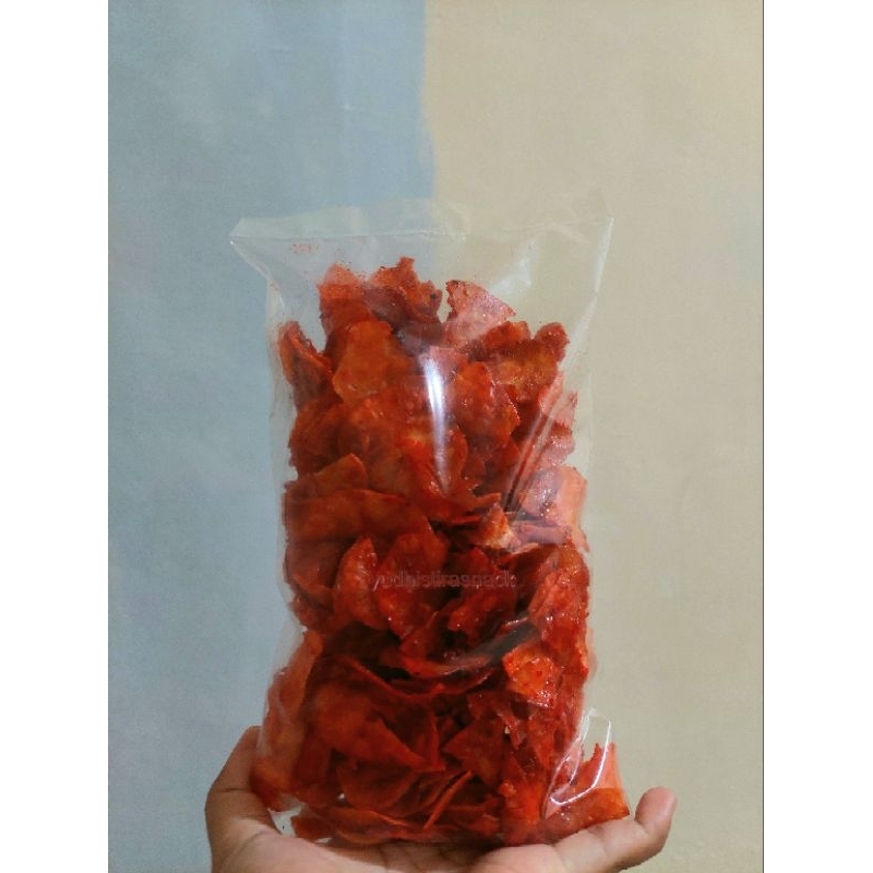 

250 gram Keripik Singkong sambal balado Rujak Pedas Enak Termurah Terenak Camilan Pedas