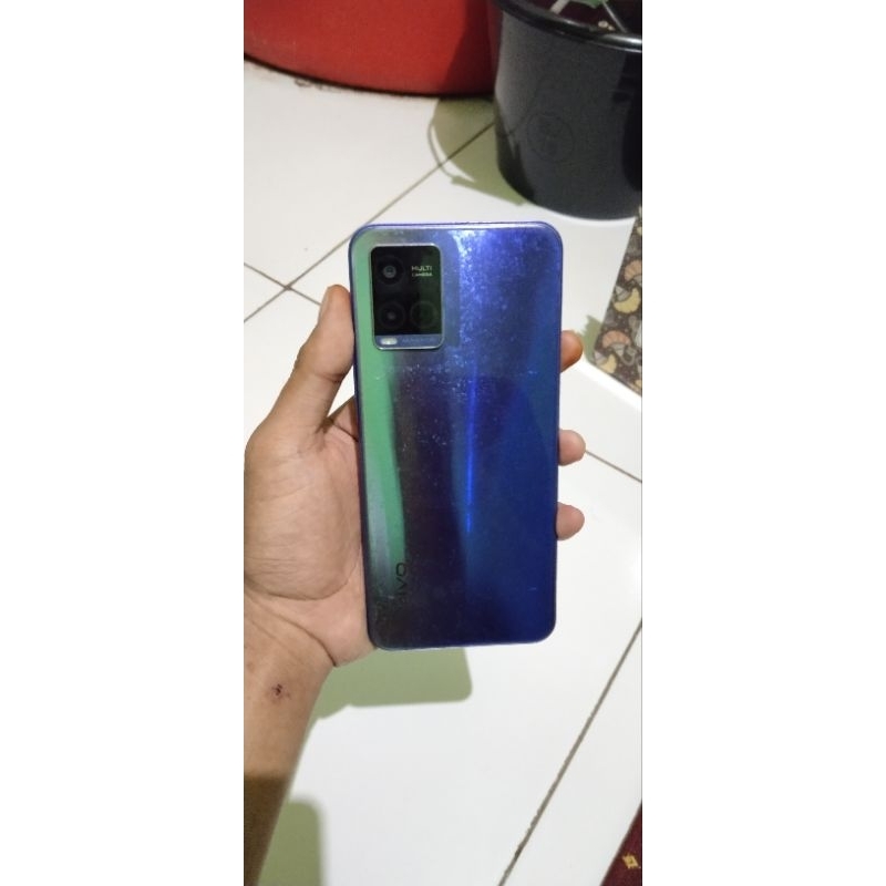 Ponsel HP Vivo Y21 RAM 4/64 WARNA BLUE