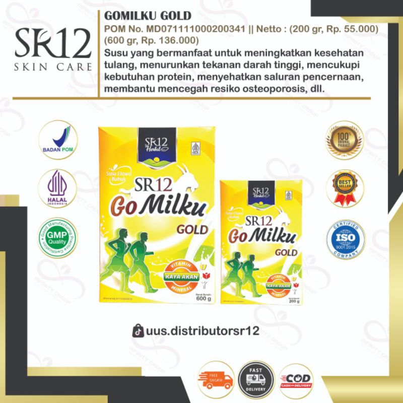 

Go Milku Gold SR12 Susu Kambing Etawa Dengan Kalsium Salmon Mencegah Osteoporosis