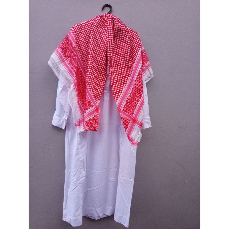 PL gamis pria/baju gamis cowo uk L+sorban kualitas super