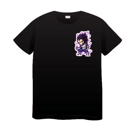 KAOS PIXEL DRAGON BALL VEGETA ULTRA EGO/KAOS ANIME/KAOS WIBU