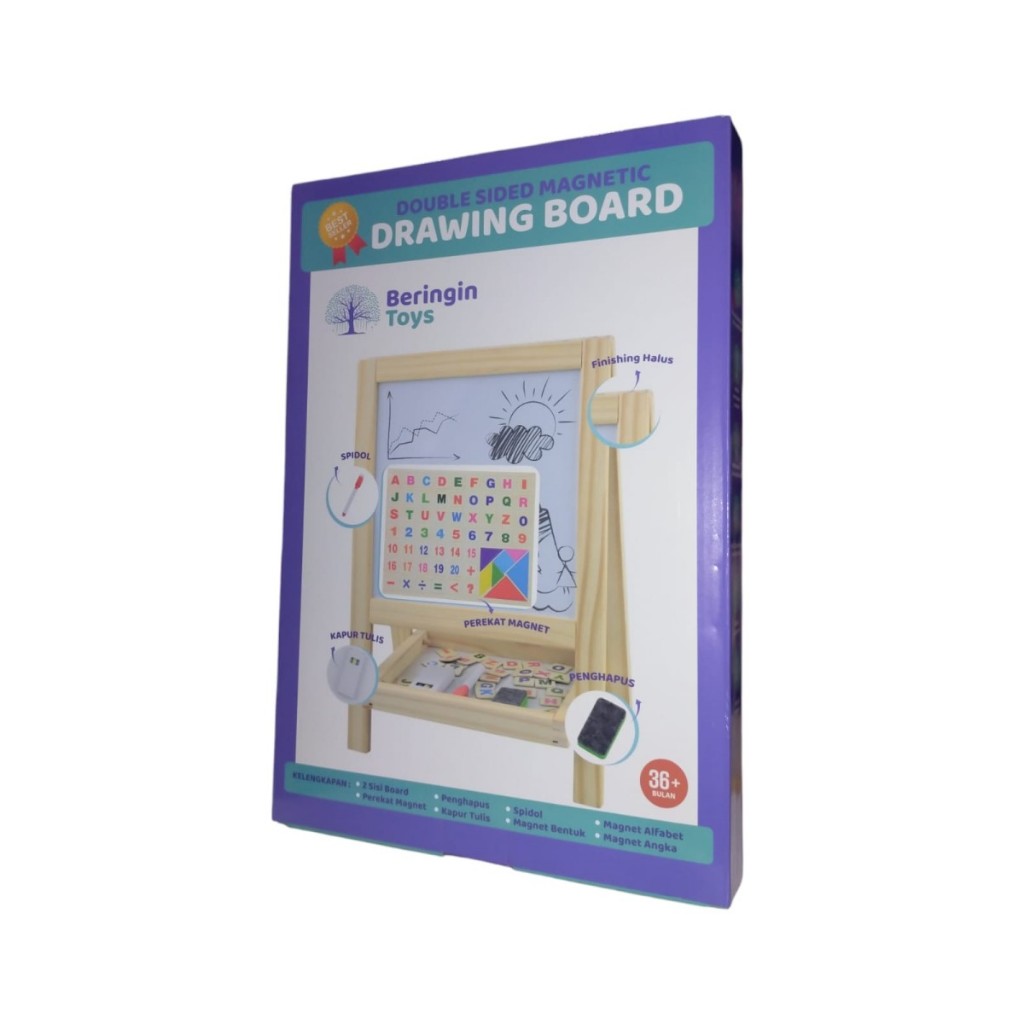

Double Sided Magnetic Drawing Board Papan Tulis T 40 x L 27 x D 17 CM