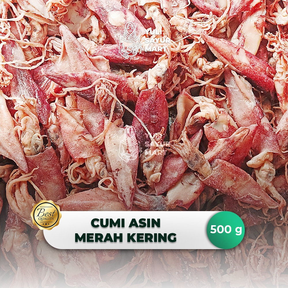 

Cumi Asin Merah Kering 500g - Yuli Sayur Mart