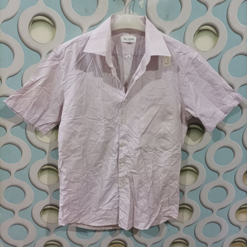 KEMEJA PRIA SECOND GUY LAROCHE ORIGINAL SIZE L KZR075