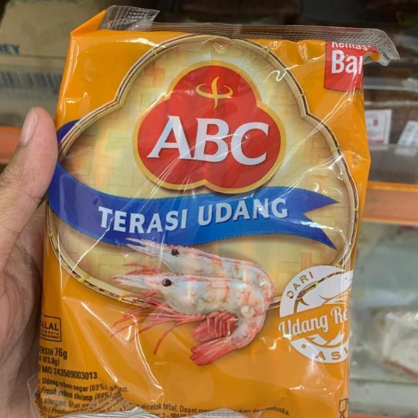 

Terasi udang ABC 76g(isi 20 saset)