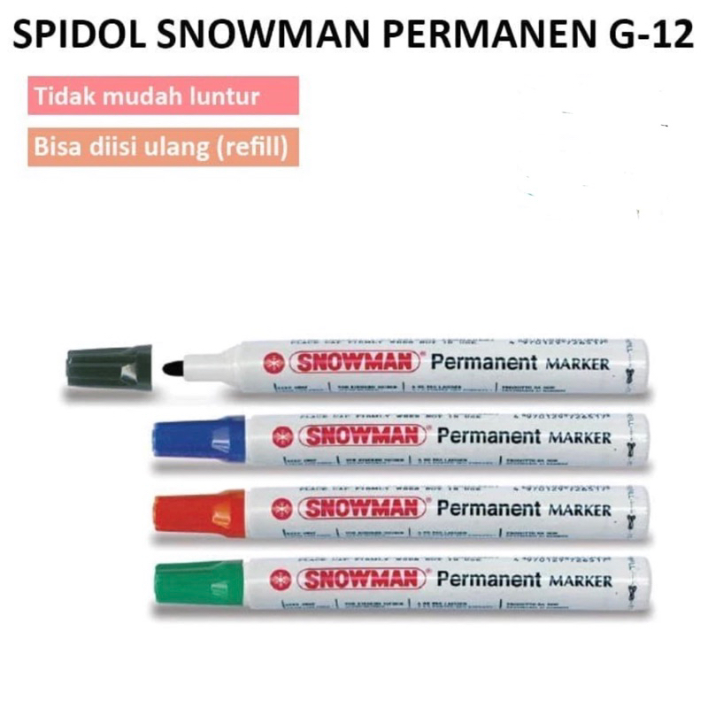 

Snowman Permanent Marker Spidol G-12