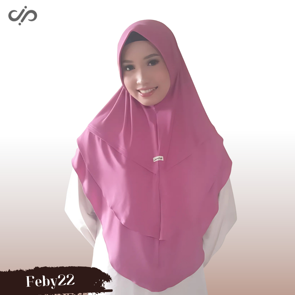 Feby22 - Jilbab Instan Jersey Bergo Pet Tebal Ori Jamilah Hijab