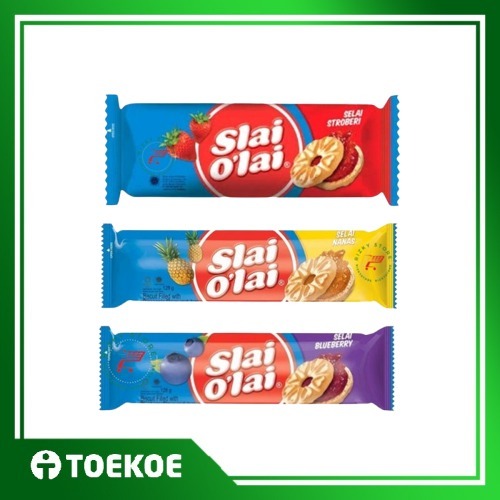 

TOEKOE Slai Olai Biskuit Selai Strawberry Nanas Blueberry 128gr