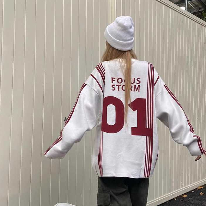 FOCUS 01 BOXY KNITWEAR AKRILIK UNISEX SPORTY CARDIGAN