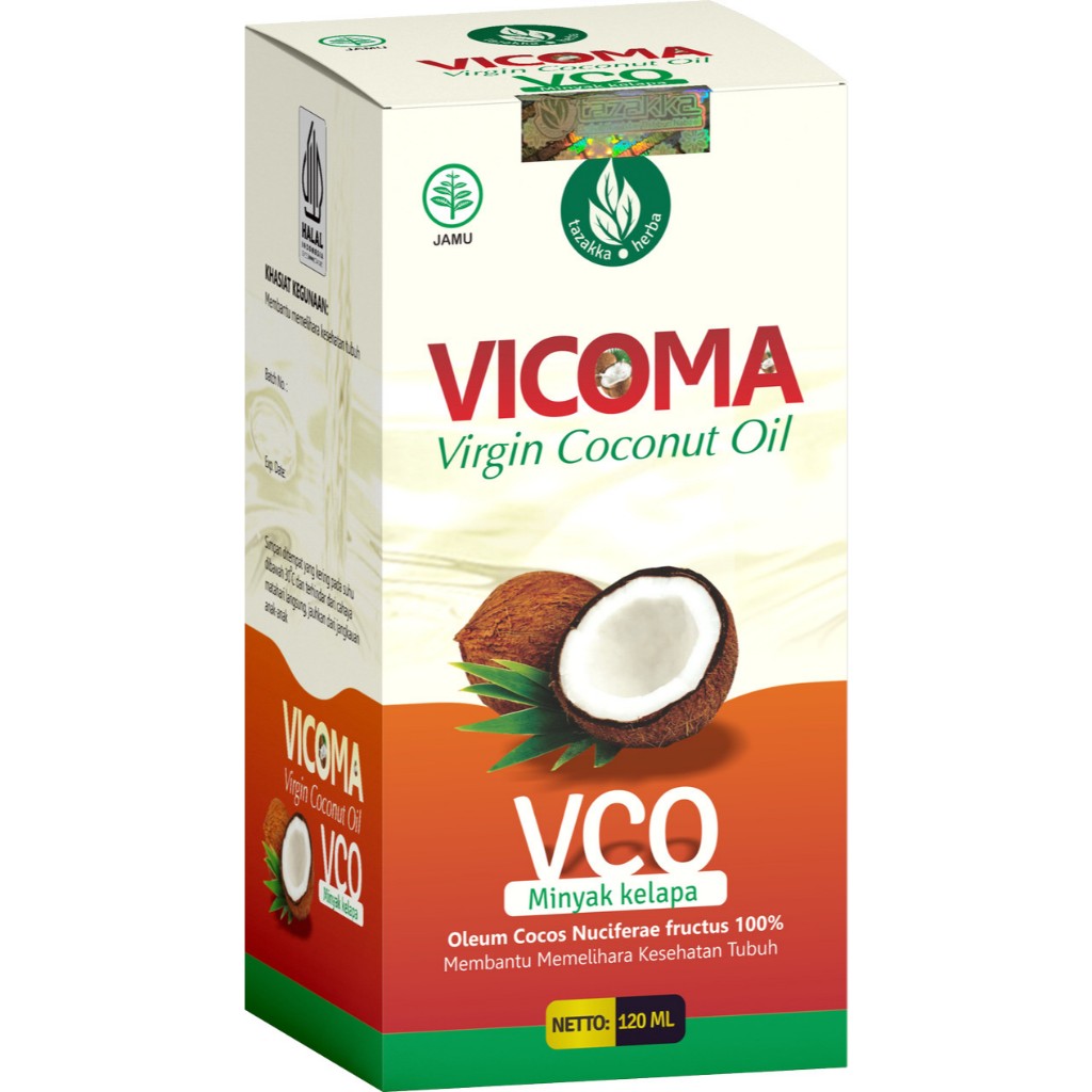 

VICOMA Tazakka Minyak VCO Original 120ml Cair Virgin Coconut Oil Untuk Minum Obat Herbal Kolesterol