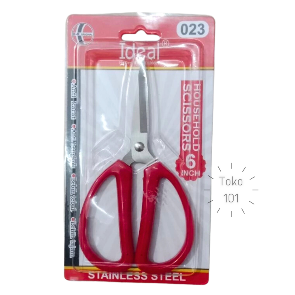 

Gunting Ideal 023 - HOUSEHOLD SCISSORS 6 inch - STAINLESS STEEL