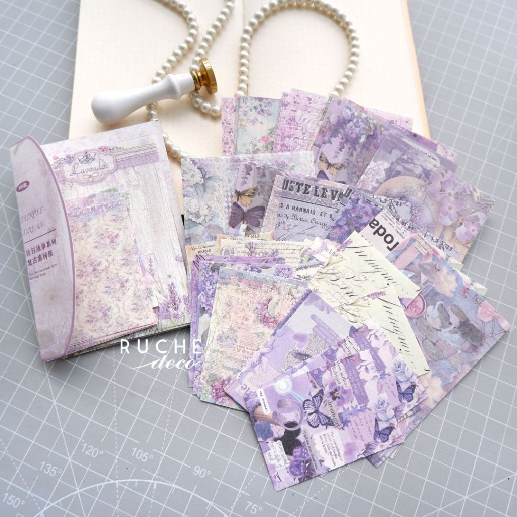 

RUCHE DECO - DECO PAPER 21 PAST STORY/ VINTAGE DECORATION PAPER / DECORATION PAPER PACK