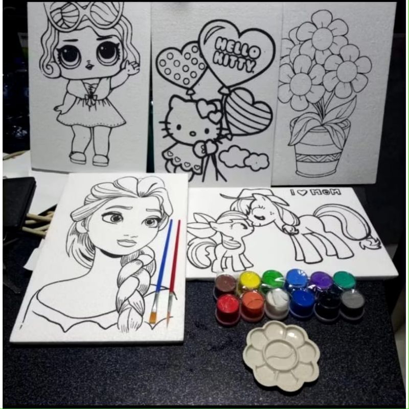 

PAKET EKONOMIS LENGKAP MEWARNAI STYROFOAM UKURAN 20x30 CM