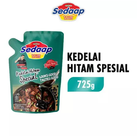 

Sedaap Kecap Manis Kedelai Hitam Special Kemasan Refill 725 gr