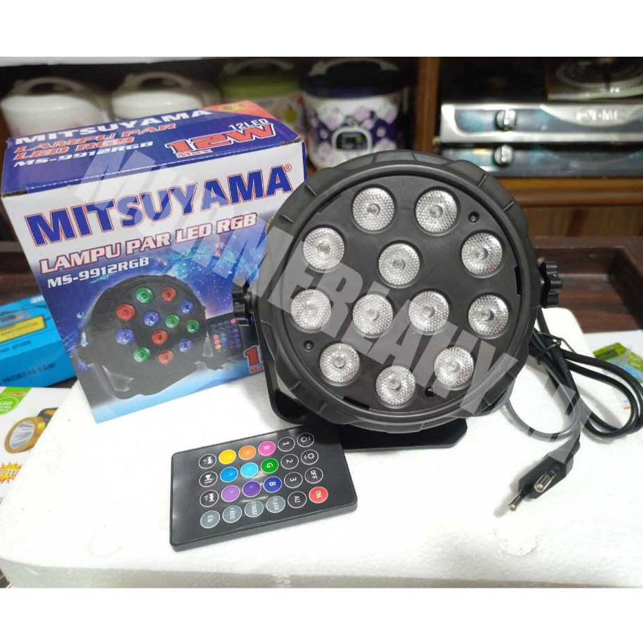 Lampu Par LED RGB Mitsuyama MS-9912RGB Lampu Disco 12 LED