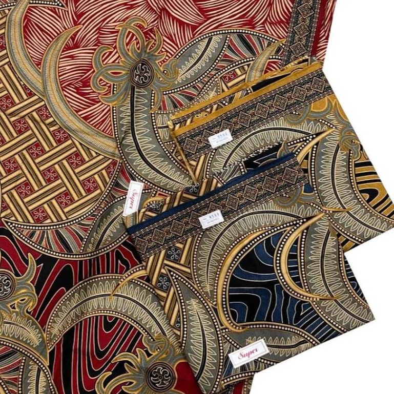 Kain batik bahan dobby motif abstrak (9500)