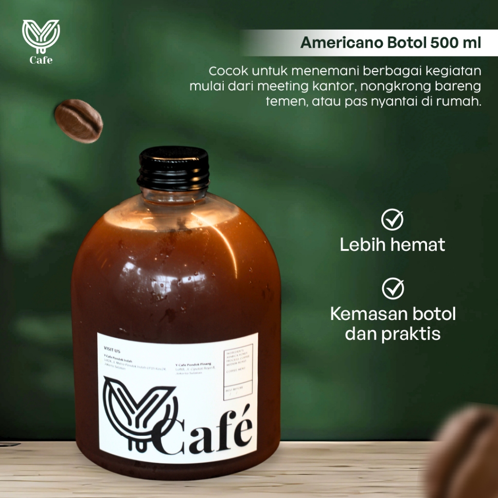

PROMO o ml - Minuman Kan Botol Espresso Arabica Kopi Botol Praktis Tinggal TBy Y Cafe