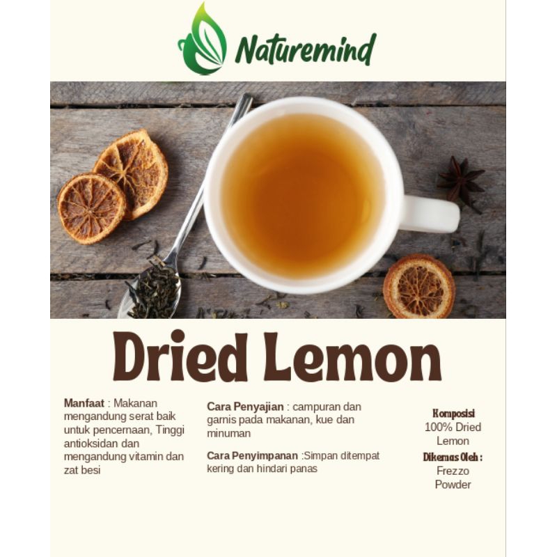 

NATUREMIND DRIED LEMON|LEMON KERING IRIS| DRIED LEMON SLICE