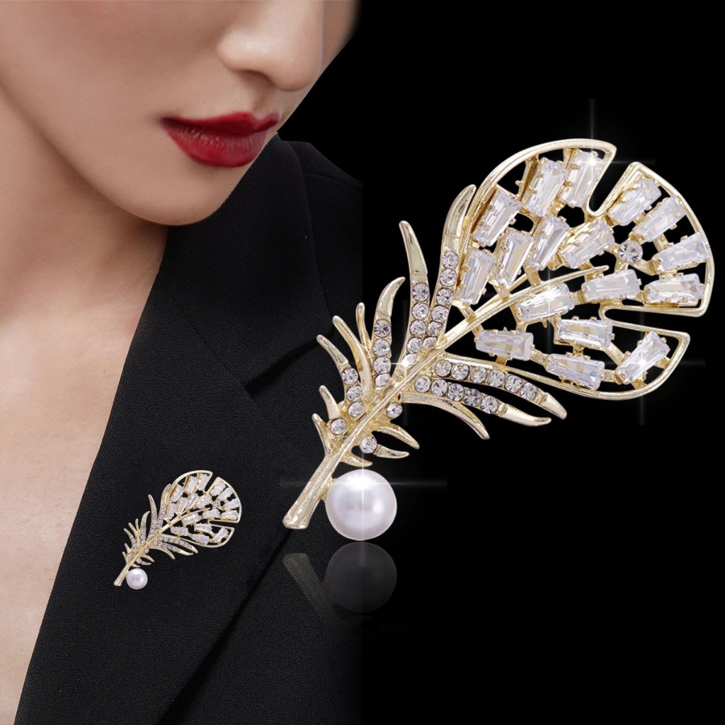 LNG.ACCESORIES HIJAB BROSS/PIN WANITA MOTIF BULU MEWAH LP-JY00014