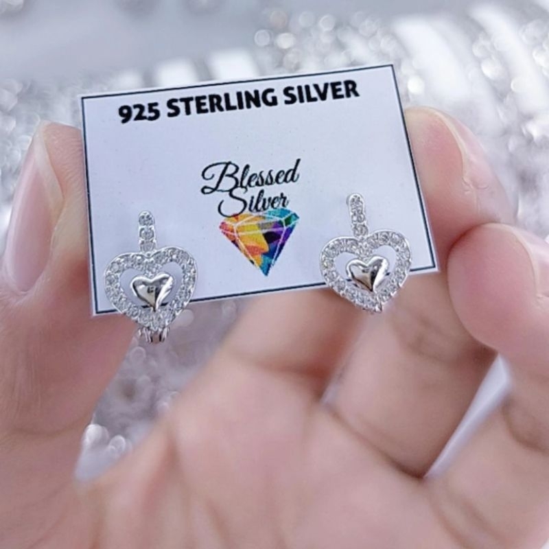 ANTING PERAK ASLI 925 LAPIS EMAS ETALASE LOVE