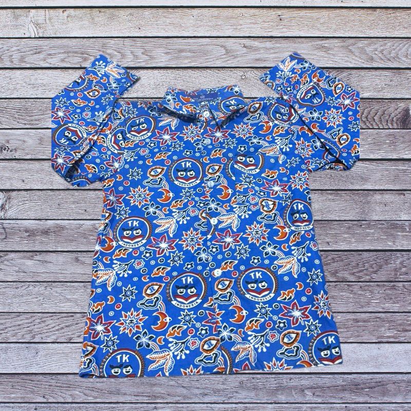 Seragam Batik TK Nasional Biru IGTKI