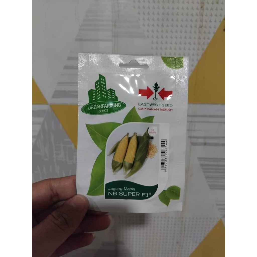 Isi 30 Biji Benih Jagung Manis NB Super F1/ Bibit Jagung Manis Premium Cap Panah Merah