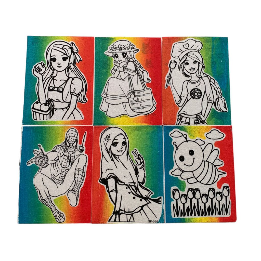 

HLSM - (1pcs) Sterofoam Lukis Rainbow uk 33x50 / Sterofoam Mewarnai / Gabus Lukis Pasar Malam