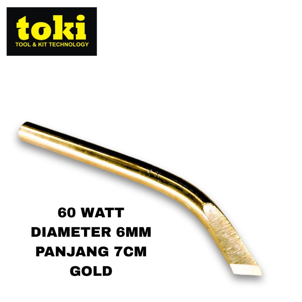 Mata solder toki gold pisau bengkok 60watt