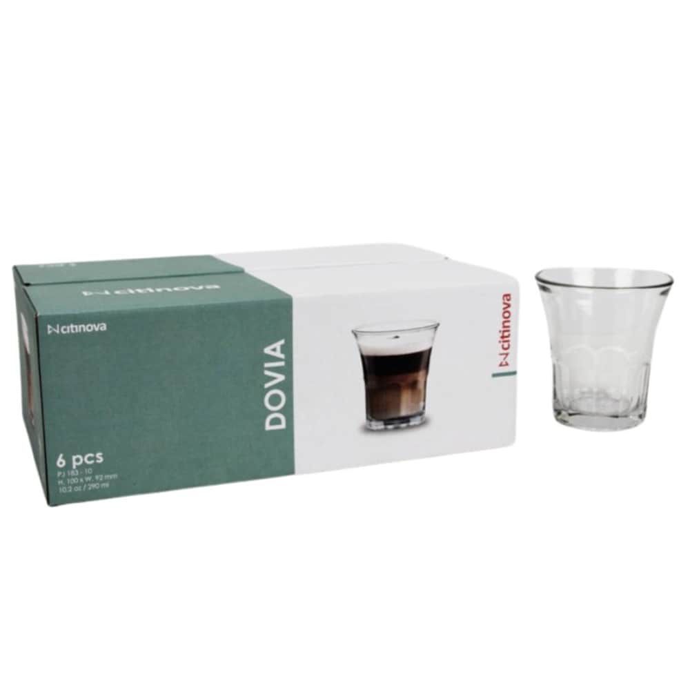 Citinova Gelas Dovia / Gelas Susu / Gelas Kopi /  Gelas Cafe /  Gelas restoran isi 6pc per set