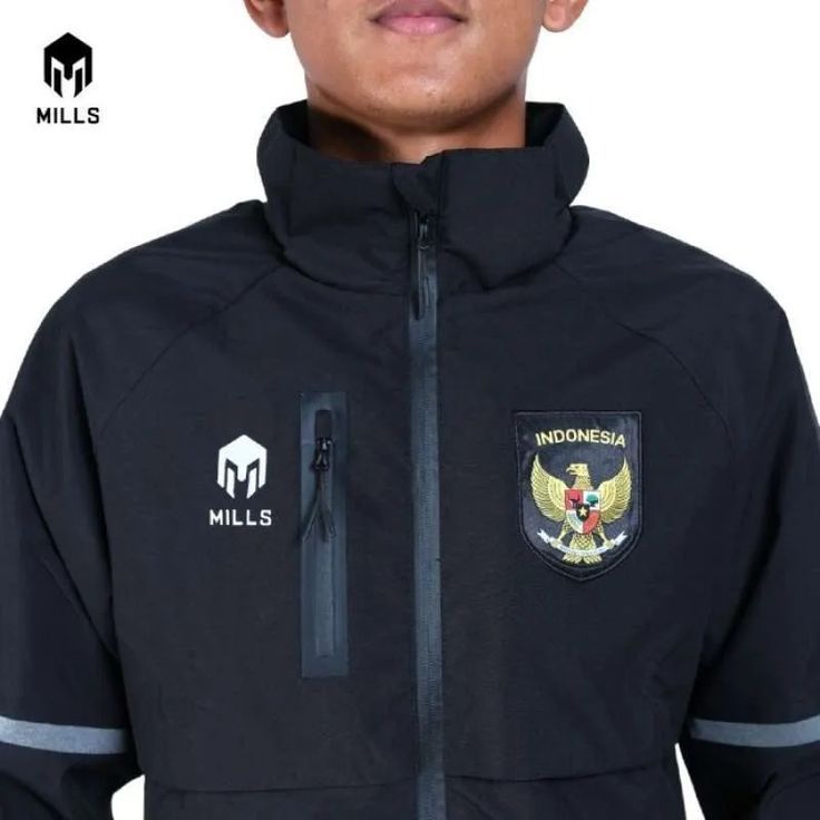 MILLS Jaket Indonesia RAincoat Black 2XL BNWT ORIGINAL 100%