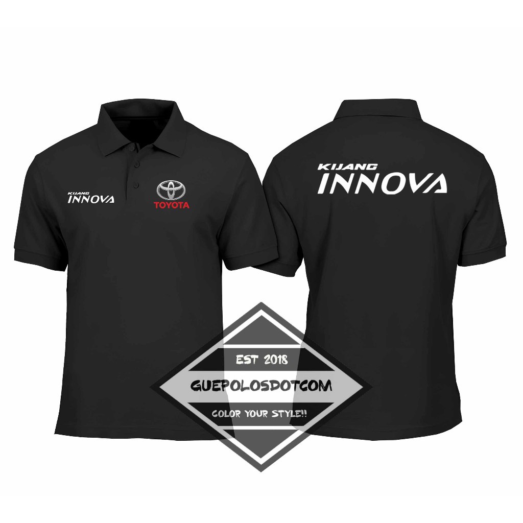 POLOSHIRT TOYOTA KIJANG INNOVA - Baju Berkerah Lengan Pendek & Panjang Toyota Kijang Innova - POLO B