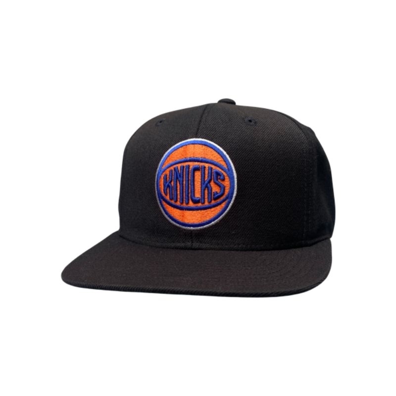 Topi Snapback Mitchell and Ness NY Knicks Black OSFA Second Original Murah