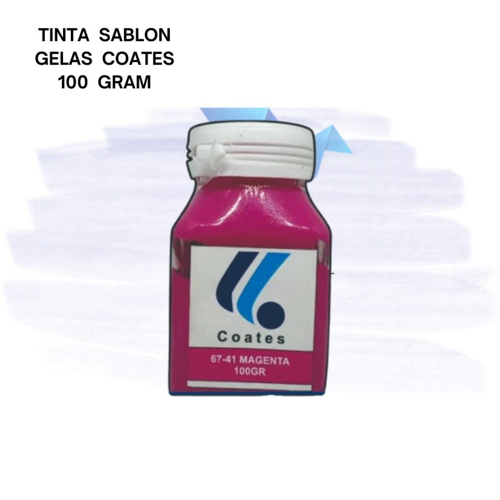 

Tinta Sablon Coates Warna Magenta 100gr Khusus Media Gelas Kaca Keramik PCB Metals Acetal Metal OC ABS Poly Propylene PP Ethylene PE SPS Pink Muda Prakraya Kerajinan Art Seni Kesenian Murah Malang Jatim