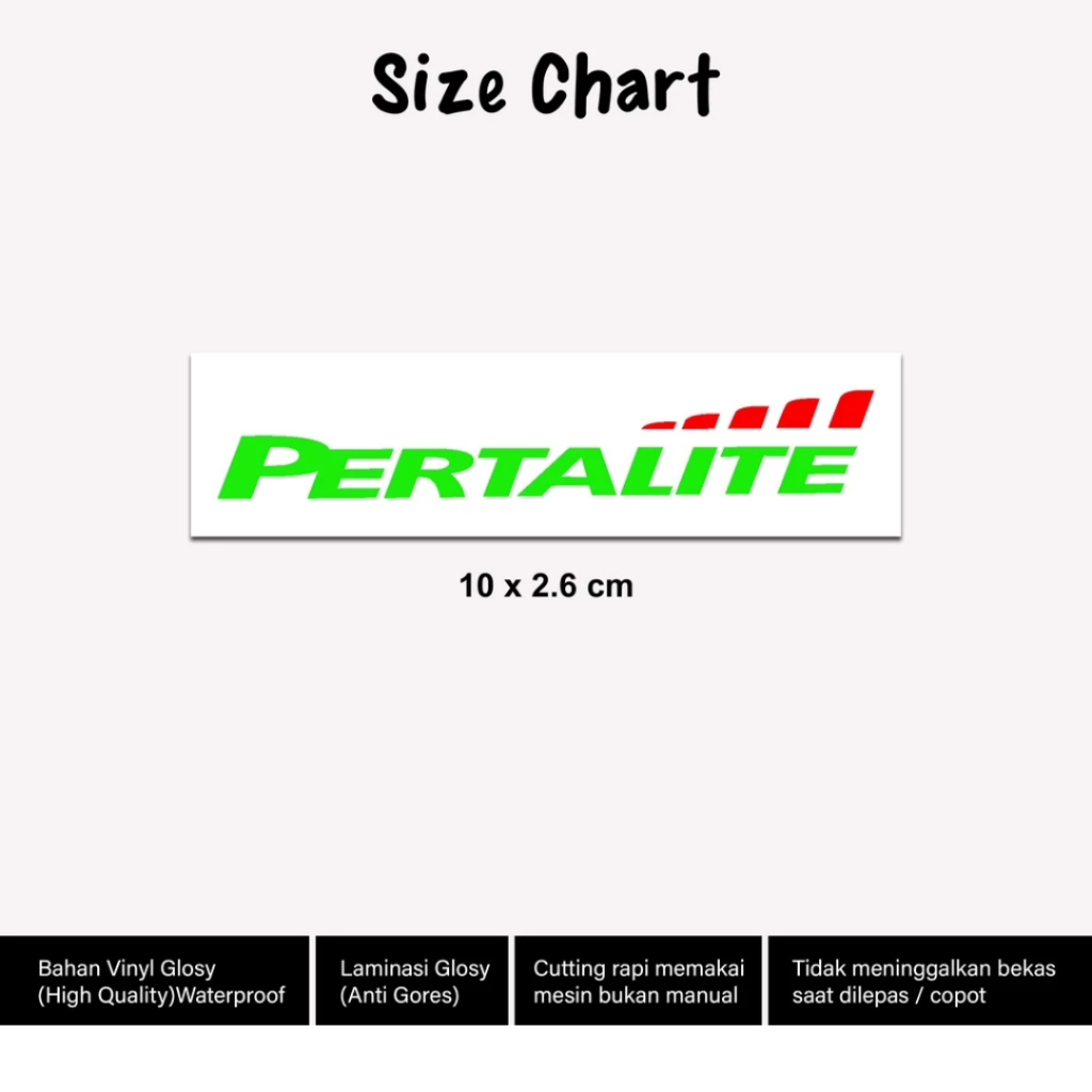 

Stiker Pertalite Pertamina Bodi Motor Vinyl Laminasi Glossy Sticker Motor