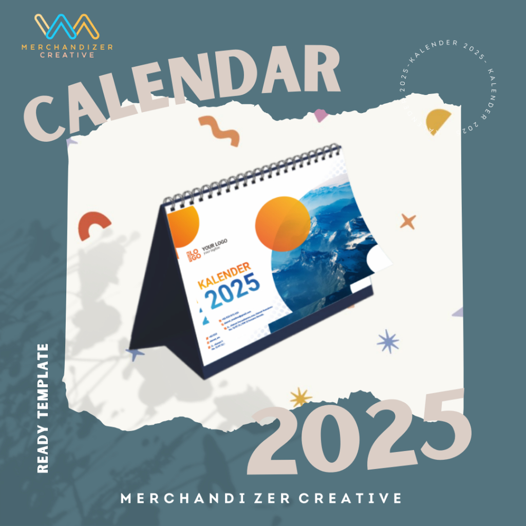 

Kalender Meja 2025 - 15 lembar 2 sisi tatakan linen bahan AC 230
