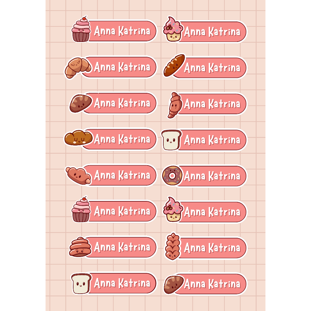 

Sticker Nama Anak (Bakery)