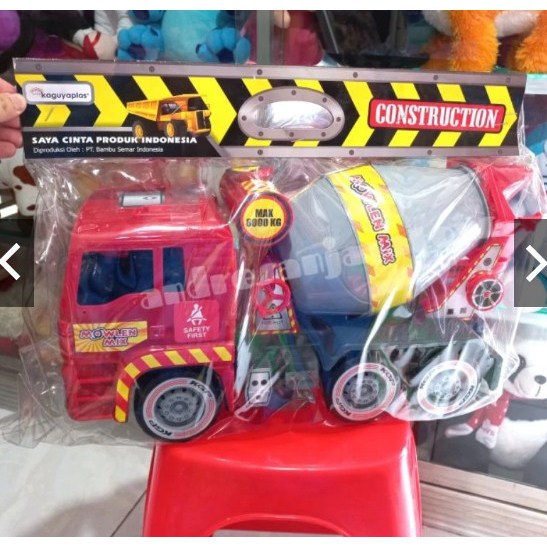 KGP8081 Mainan Mobil Konstruksi Mixer Truck/Mobil Molen