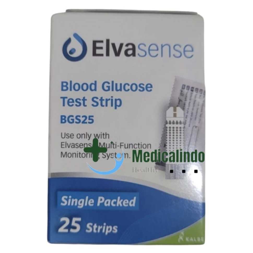 Strip Gula Darah Elvasense Glucose Refil Gula Darah Strip Elvasense isi 25