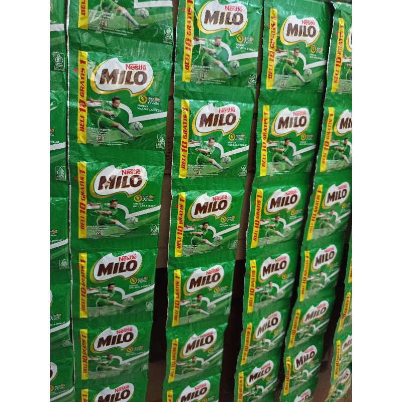 

Nestle milo sachet / renceng 22gr - isi 11 ( 10+1 )